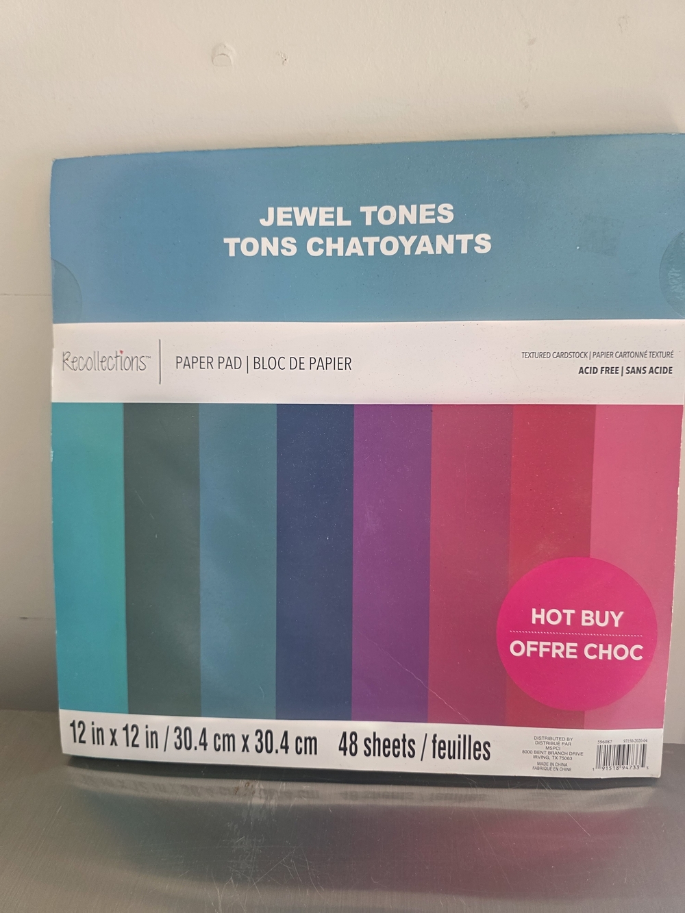 Recollections Jewel Tones Paper Pad - Teal, Green, Blue, Purple, Pink